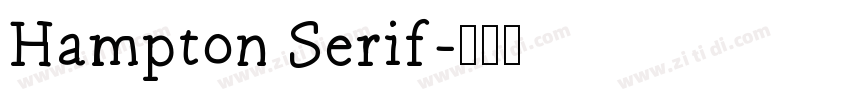 Hampton Serif字体转换